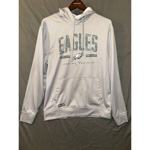 Philadelphia Eagles NFL Combine Gray Pullover Hoodie Sweatshirt Size Medium